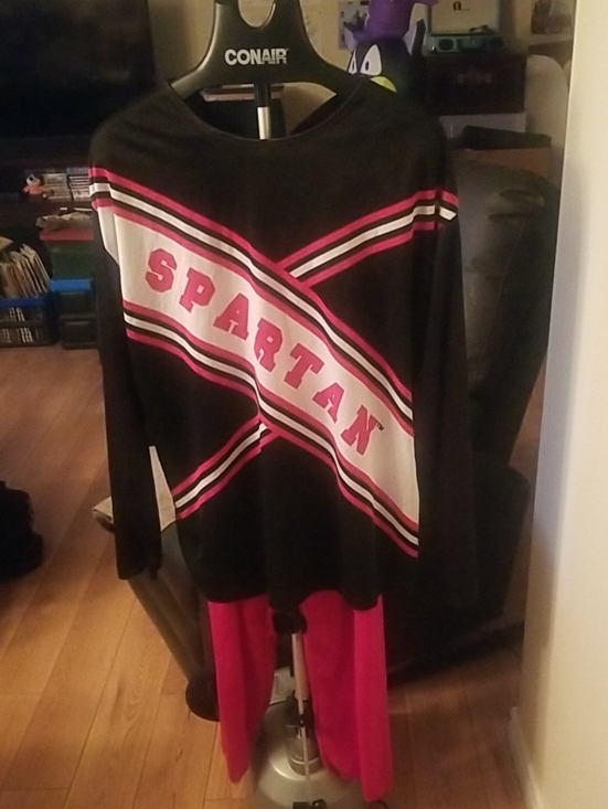 Spirit Sweaters - 🎃Spartan Black and Red Men's Cheerleader Costume